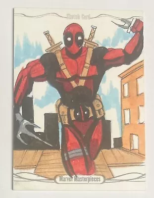 2016 Upper Deck Marvel Masterpieces Sketch Card Deadpool By Patrick Giles • $15.50