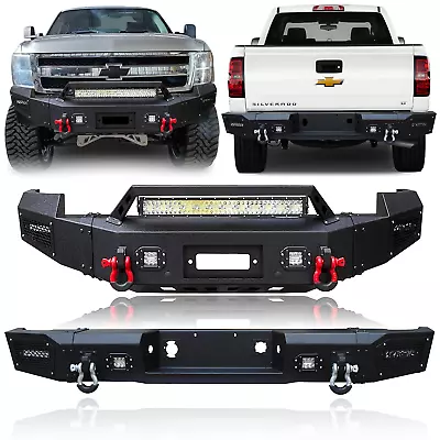 Vijay For 2007-2010 Chevy Silverado 2500/3500 Front/Rear Bumper W/Winch Plate • $1378.98