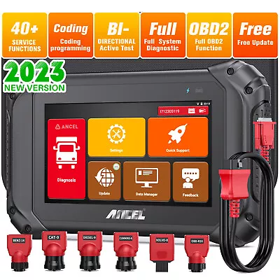 Heavy Duty Truck Diesel HD OBD Diagnostic Scanner Scan Tool DPF Regen ECU Coding • $519.99