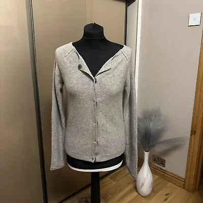 Marc O'Polo: Brown Cable Knitted Wool Cardigan Little Worn Size M • £9
