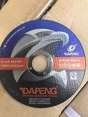 $18.50 • Buy 125mm Metal Angle Grinder Cutting Discs Pack Of 10