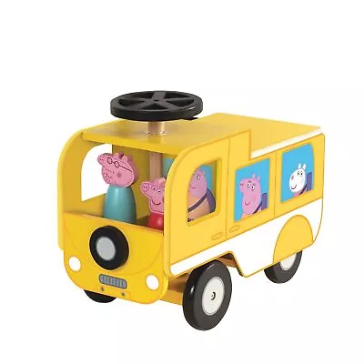 Peppa Pig Wooden Ride On Camper Van - 8th Wonder Toy NEW • £59.99