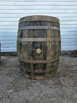 Large 75cm Wide Hogshead Scotch Whisky Oak Wooden Barrel Home Bar Table Bourbon • £89.99