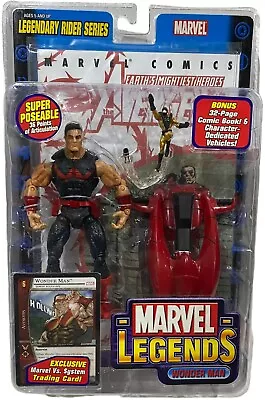 Marvel Legends Wonder Man Action Figure NEW Toybiz 2005 Legendary Riders~Nice! • $25.88