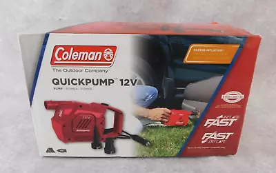 Coleman Quickpump Air Pump 12-Volt For Air Mattresses - New Open Box • $19