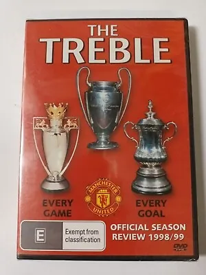 The Treble Manchester United Offic. Season Review 1998-99 DVD New & Sealed Aj44 • £11.82