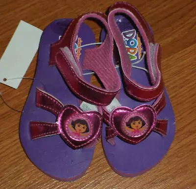 Nickelodeon Dora The Explorer Toddler Girl's Sandals Size S 5/6 - L 9/10 Nwt • $10.99