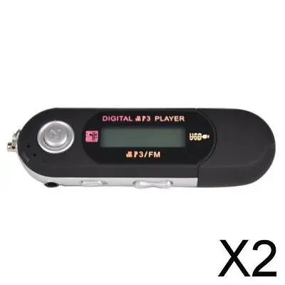 2X Portable Mini MP3 Player LCD Display Digital 8GB USB Memory Stick Support • £24.49