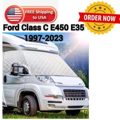 $59.99 • Buy RV Windshield Cover For  Class C E450 E35 1997-2023 Front Window Cover New