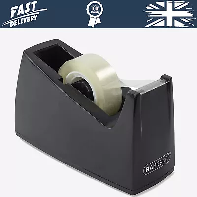 Rapesco Heavy Weight Duty Desktop Tape Sellotape Rolls Dispenser Parcel Packing • £6.64