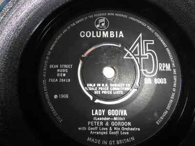 Peter & Gordon - Lady Godiva (7  Single 4-p) • £8.49