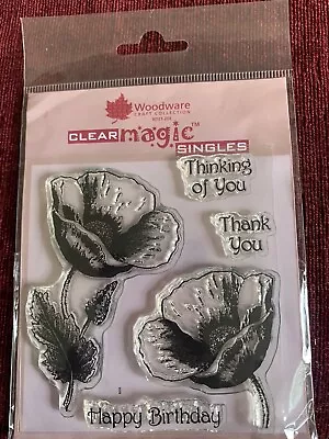 £2.50 • Buy New Poppy Stamp Set. By Woodware Remembrance