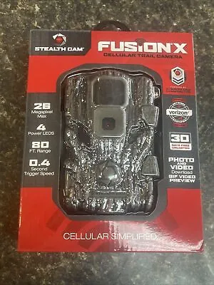 Stealth Cam Fusion X 26MP Wireless Trail Game Camera HD Video Verizon Easy Setup • $64.99