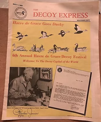 The Decoy Express Newspaper Havre De Grace MD Signed Madison Mitchell & Joiner • $68