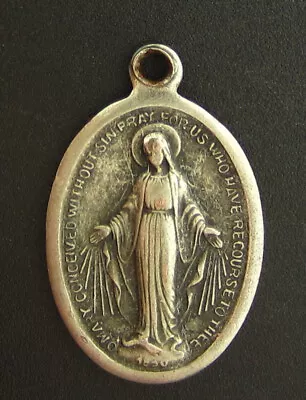 Vintage Mary Miraculous Medal Religious Holy Catholic • $7.99