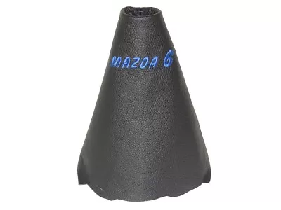 Shift Boot For Mazda 6 2008-2013 Leather  MAZDA 6  Blue Embroidery • $39.99