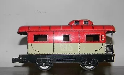 Marx 6  Caboose ~ PACEMAKER NYC ~ 4-Wheel W/ Knuckle Coupler ~ Rd# 20102 - O 27 • $4.05