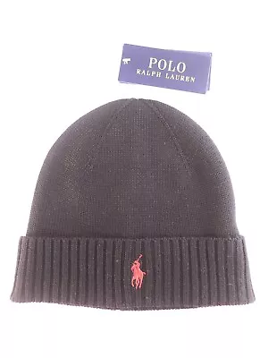 Polo Ralph Lauren Classic Unisex Black Hat / Beanie BNWT • £29.90