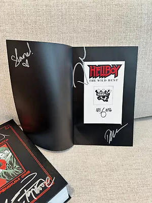 Hellboy The Wild Hunt TPB Comic Signed Mike Mignola David Harbour Dae Kim Lane • $90