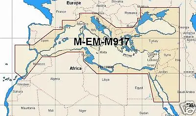 C-map Max Megawide Mw1 M-em-m917 Mediterranean & Black Sea Chart C-card • $365.08