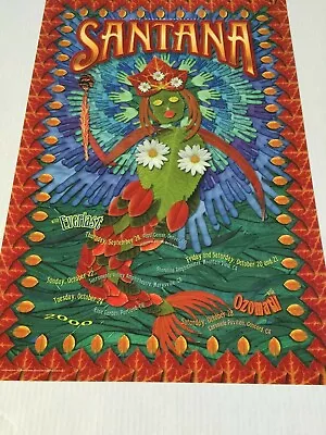 $169 • Buy BGP 247 Santana Everlast Ozomatli October 2000 Concert Poster