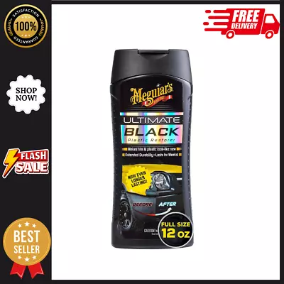 Meguiar's Ultimate Black Plastic Restorer - Restores Black Plastic & Faded Trim • $14.89