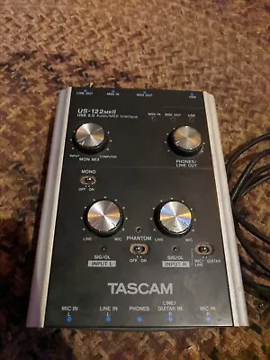 Tascam US-122MKII USB 2.0 Audio/MIDI Interface (no Driver Available) • $85