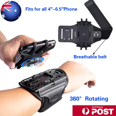 Mobile Wristband Sports Armband Phone Holder Jogging Running 360° Rotation • $19.95