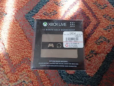 New Sealed! Microsoft Xbox Live 12 Month Gold Membership (Day One 2013 Edition) • $79.95