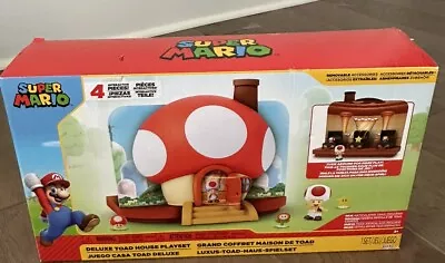 Super Mario Deluxe Toad House Playset NEW NIB Official Nintendo Free Shipping • $25