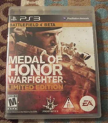 PS3 2012 Medal Of Honor Warfighter Limited Edition Game • $0.99