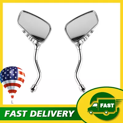 Chrome Skull Rearview Mirrors For Yamaha Virago XV 250 500 535 700 750 920 1100 • $25.50