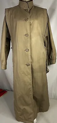 Genuine Macintosh ￼Woman`s Coat Size 12 Beige With Belt ￼ • £54.99