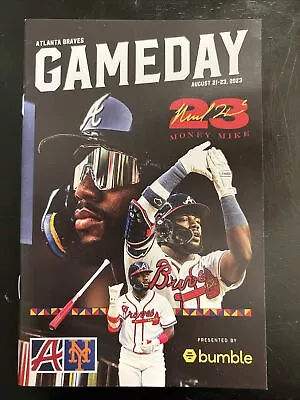 Atlanta Braves GameDay Program - August 21 - 23 2023 - Vs Mets - Michael Harris • $3.99