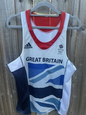 £27.99 • Buy Adidas Athletics Vest Singlet Men’s UK S 2012 Olympic Games London Team GB