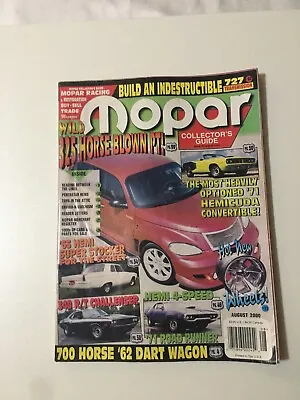 Mopar Collector's Guide MCG Magazine Back Issue August 2000 • $7.80
