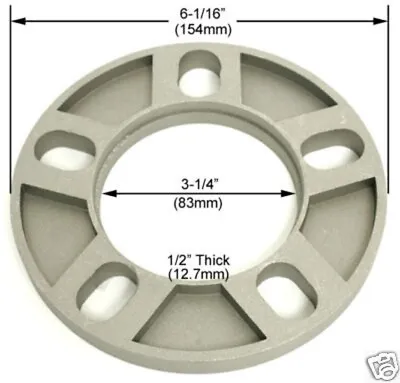 2 Pc JEEP WRANGLER WHEEL SPACERS 5 LUG 1/2  Inch Thick # AP-602W • $20.95