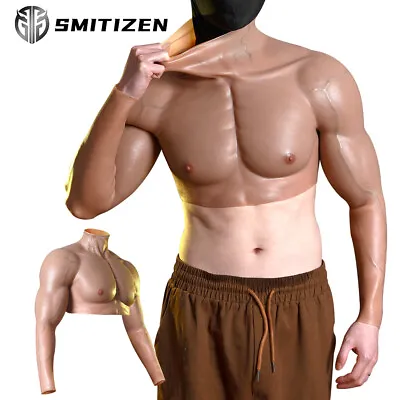 SMITIZEN Silicone Muscle Suit Fake Male Chest Cosplay Costume Muscular Arms • $229.08