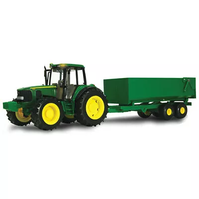 John Deere Big Farm 2 Piece Tractor Wagon Vehicle Model Play Toy 1:16 Scale Kids • $117.95