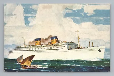 Matson Line S.S. Matsonia Liner Ship Vintage Postcard • $5.80