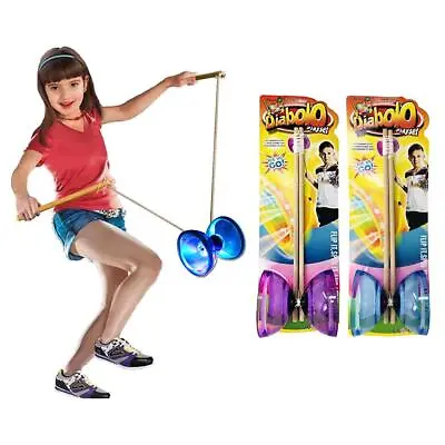 £14.99 • Buy Kids LED Diabolos Set Hardwood Light Up Diablos Fun Kids Toys Juggling Circus