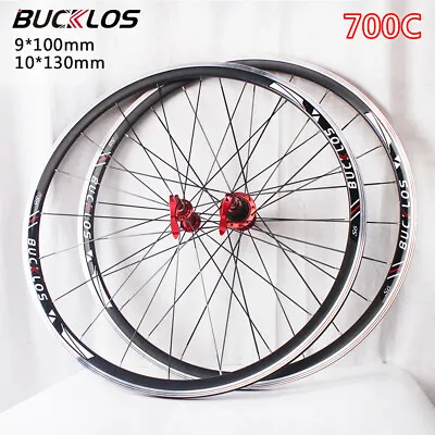 ​BUCKLOS S6 Road Bike Wheels QR 700C Rim V Brake Clincher Bicycle Wheelset 30mm • $159.49