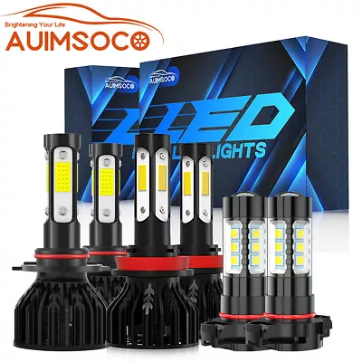 Para For Chevy Silverado 3500 2007-2020 Code Faros LED Alto Bajo+luz Antiniebla • $59.99