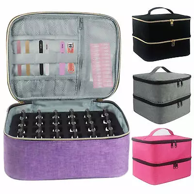 Nail Polish Organizer Storage Carry Case Bag Fit Light Dryer Manicure Tool • $30.17