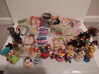 Vintage Mixed Lot Of 45 Fast Food Toys McDonald’s Disney Wendy’s • $55