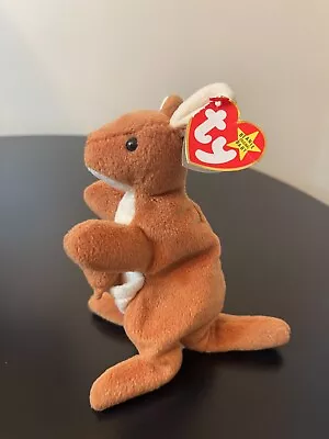 Rare Pouch Kangaroo Beanie Baby Style 4161 With Tag Errors 1996 • $2500