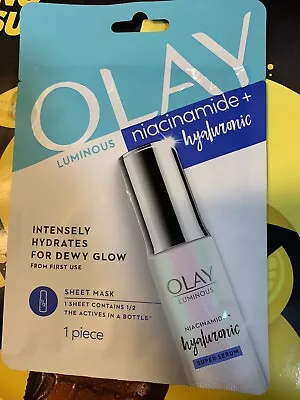 4*Olay Luminous Niacinamide + Hyaluronic Sheet Mask • $17