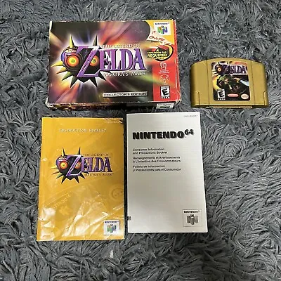 The Legend Zelda Majora's Mask Collector's Edition Nintendo N64 Complete In Box • $174.99