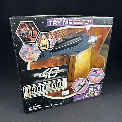 2005 Star Trek 40th Anniversary Original Phaser Pistol GOLD 2 In 1 Design MIB • $99.99