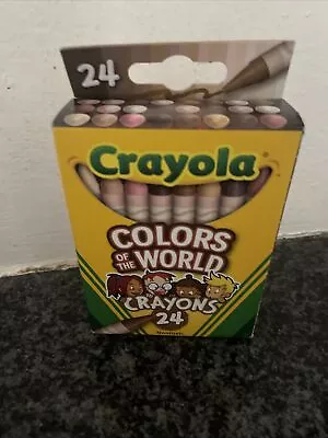 Crayola Crayons 24 Pack ~ Colors Of The World ~ Multicultural Crayons • $4.99